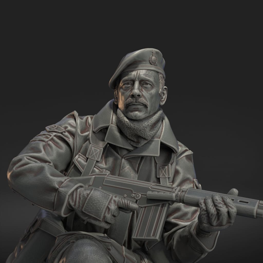 MM2057 Royal Marine Kneeling Figure