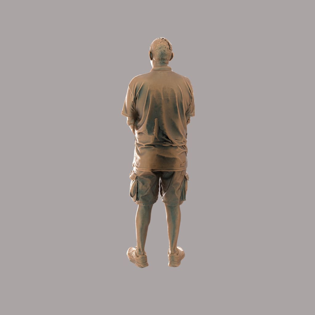 MM2069 Male Hands in Front Waiting for Bus/Train Figure