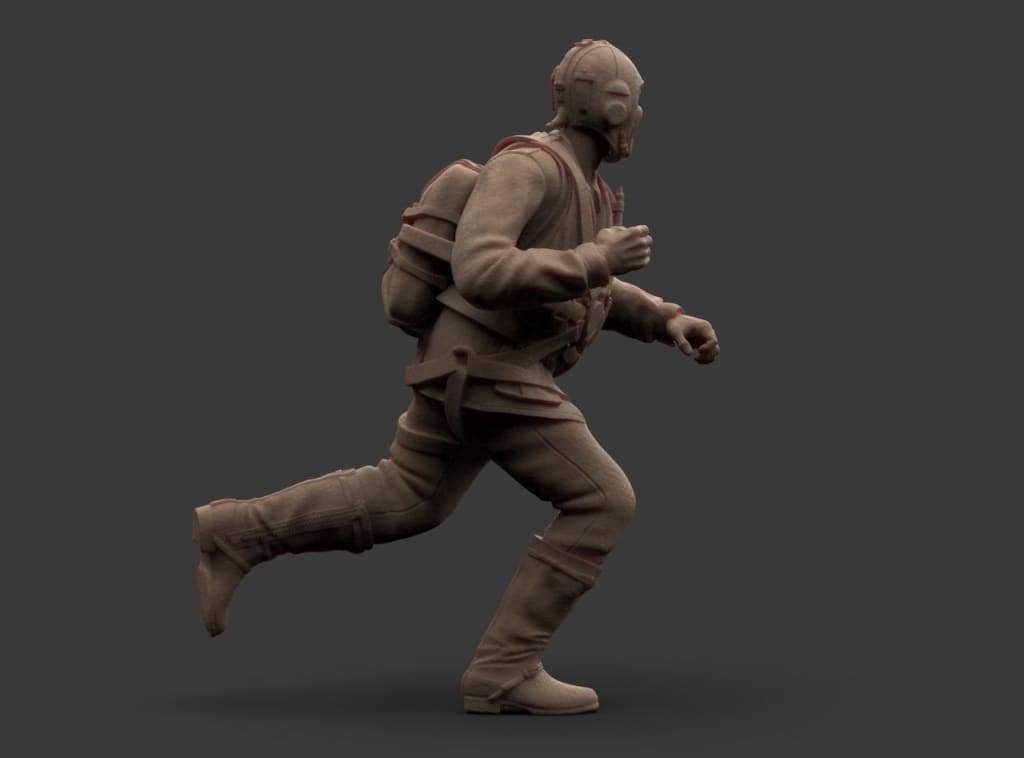 MM2079 Luftwaffe pilot running Figure