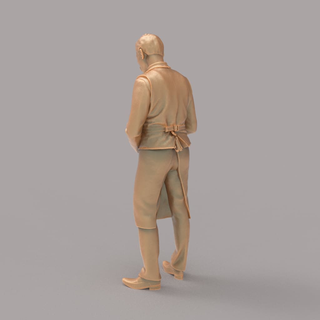 MM2083 Waiter Taking order Figure