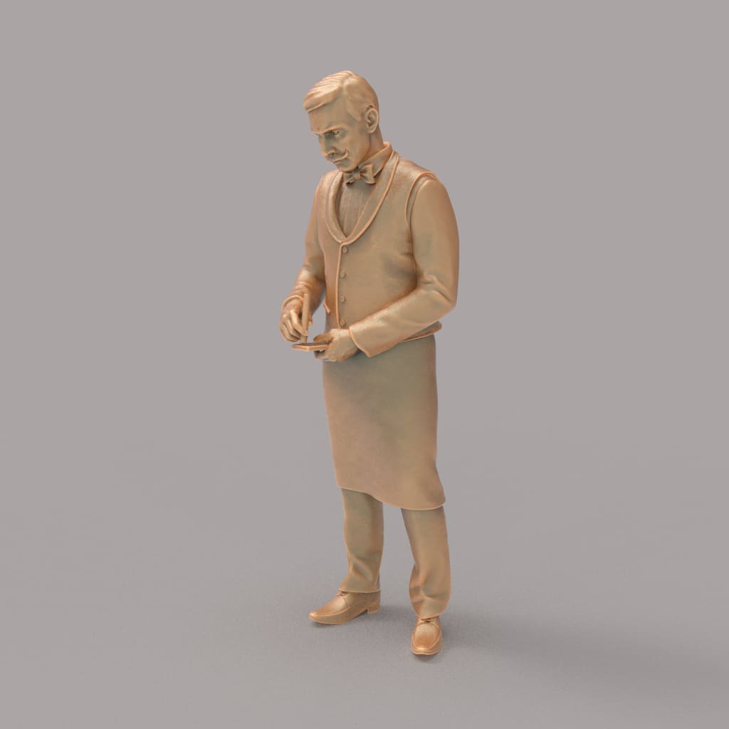 MM2083 Waiter Taking order Figure