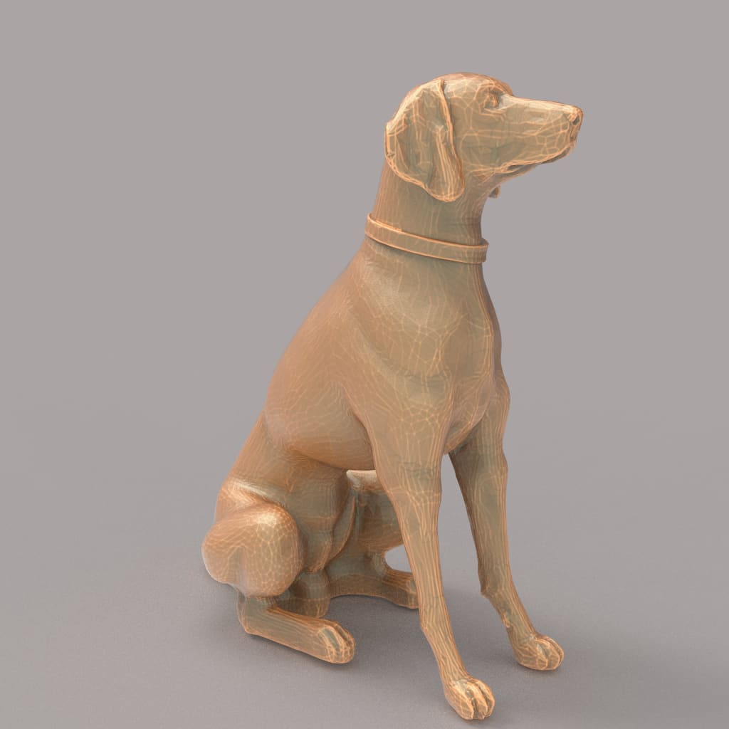 MM2088 Lady with dog Figure