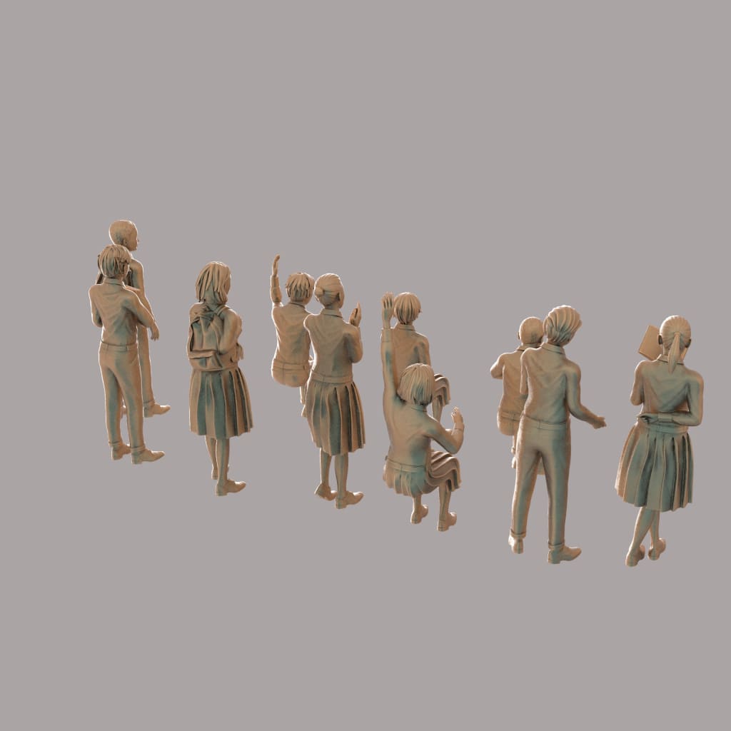 MM2103 School Students Group Figure