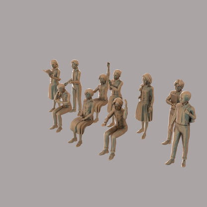 MM2103 School Students Group Figure