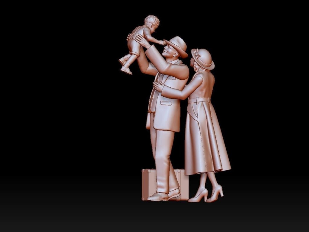 MM2104 Welcome Home Scene Figure