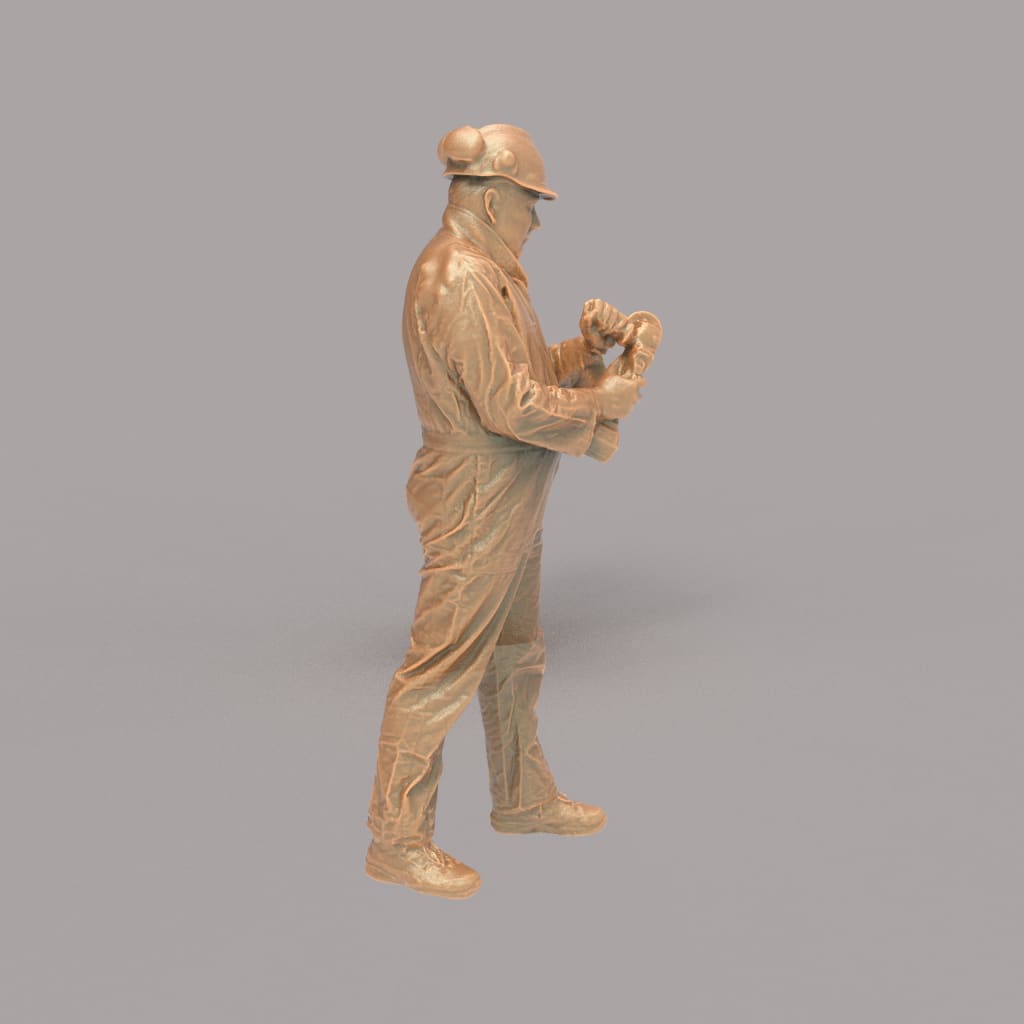 MM2106 Maintenance Worker Standing Disk Grinder Figure