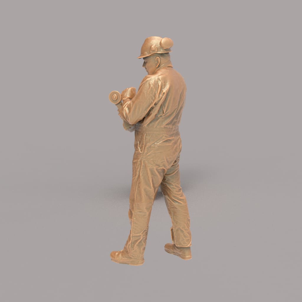 MM2106 Maintenance Worker Standing Disk Grinder Figure