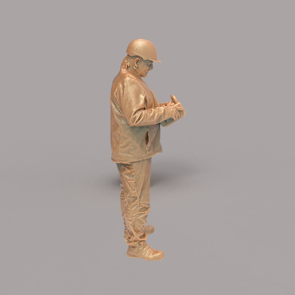 MM2106 Maintenance Worker Standing With Control Box Figure