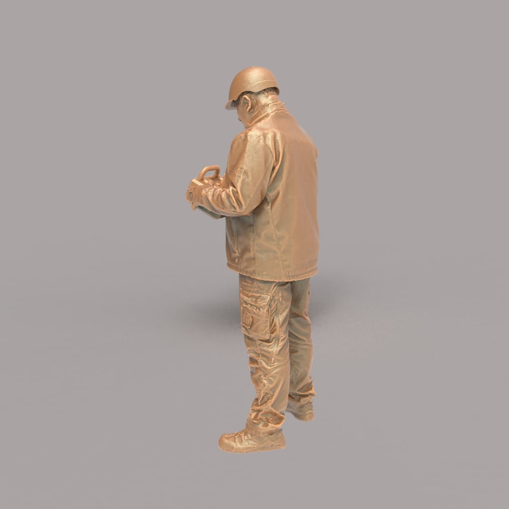 MM2106 Maintenance Worker Standing With Control Box Figure