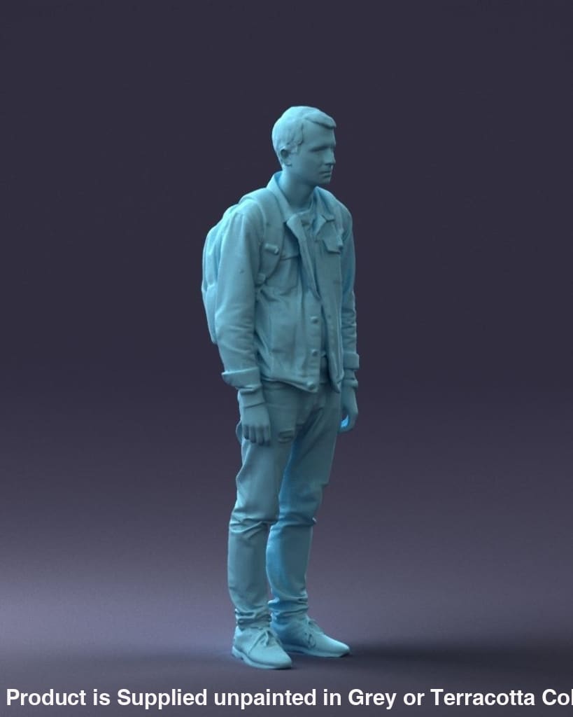 Young Teenager In Denham With Rucksack Figure