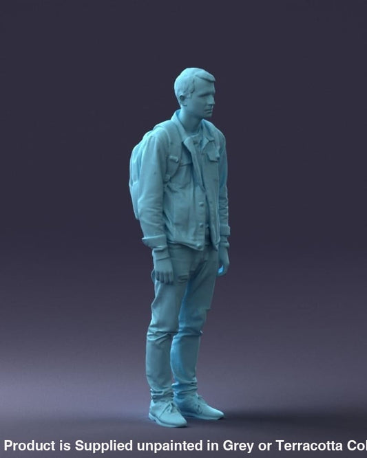 Young Teenager In Denham With Rucksack Figure