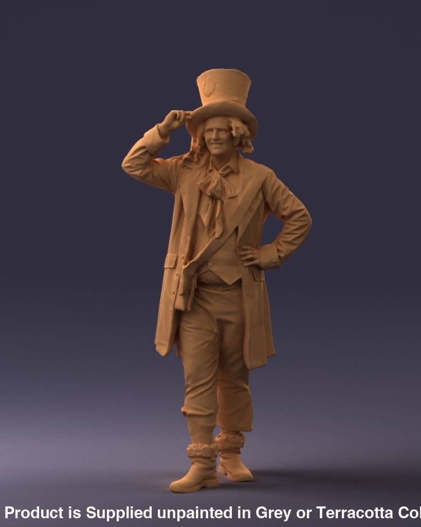 Girl Entertainer/role Play With Top Hat Figure