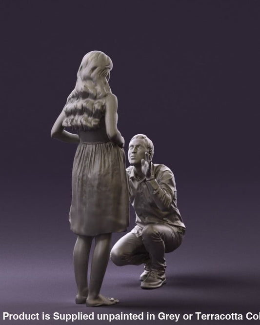 Male With Pregnant Female Figure