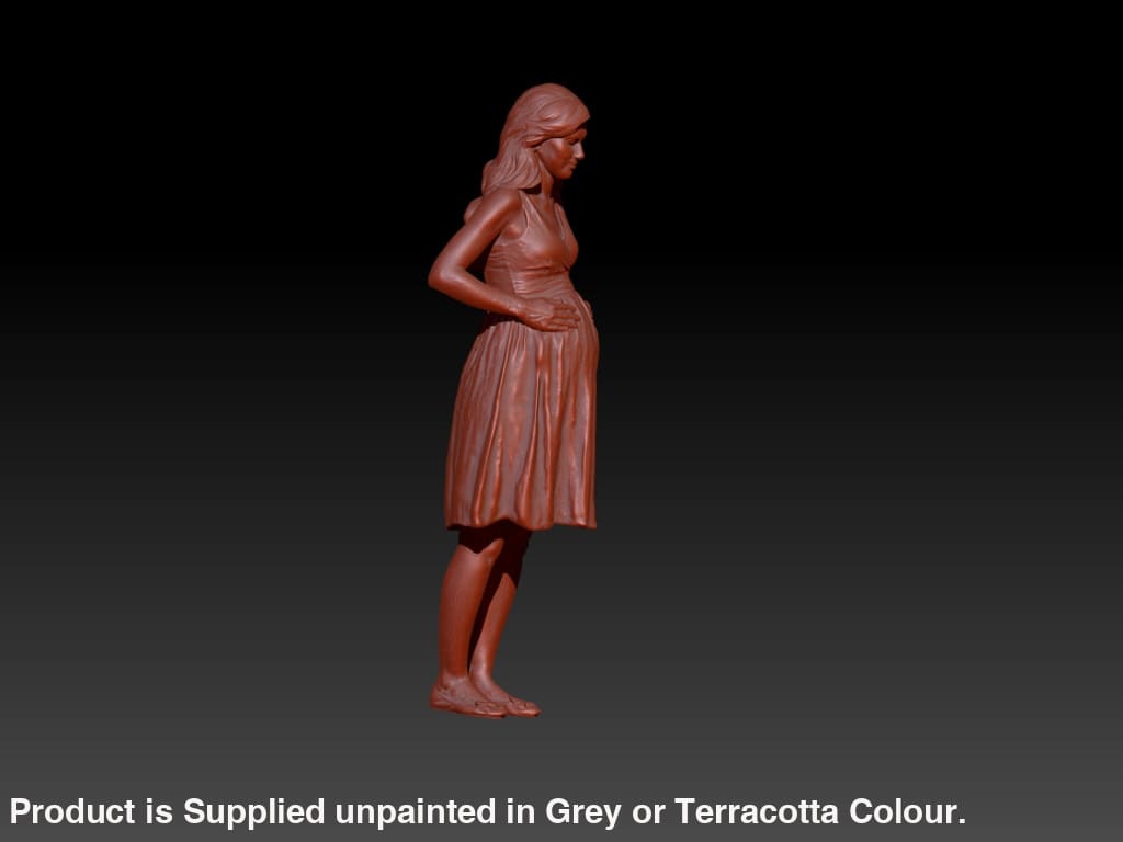 Mm234 Pregnant Girl In Dress Figure