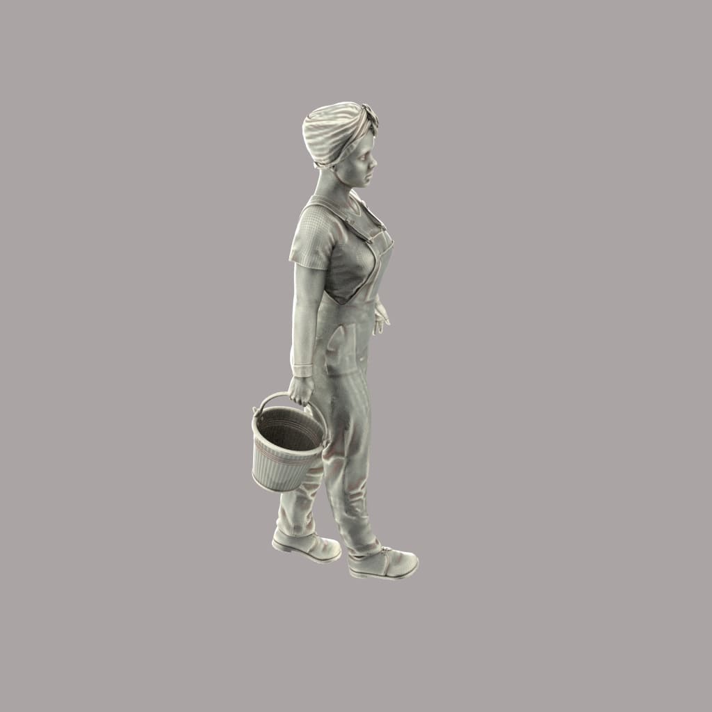 MM236 1940’s Female carrying Bucket Figure