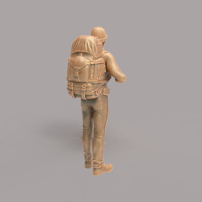 MM241A Male Hiker/Camping/Standing With Torch Figure