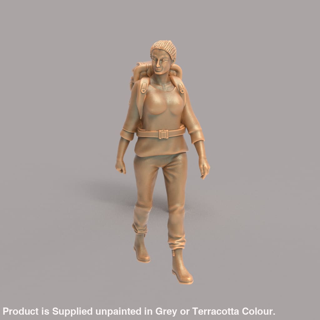 MM242 Female Hiker/Camping/Walking Figure