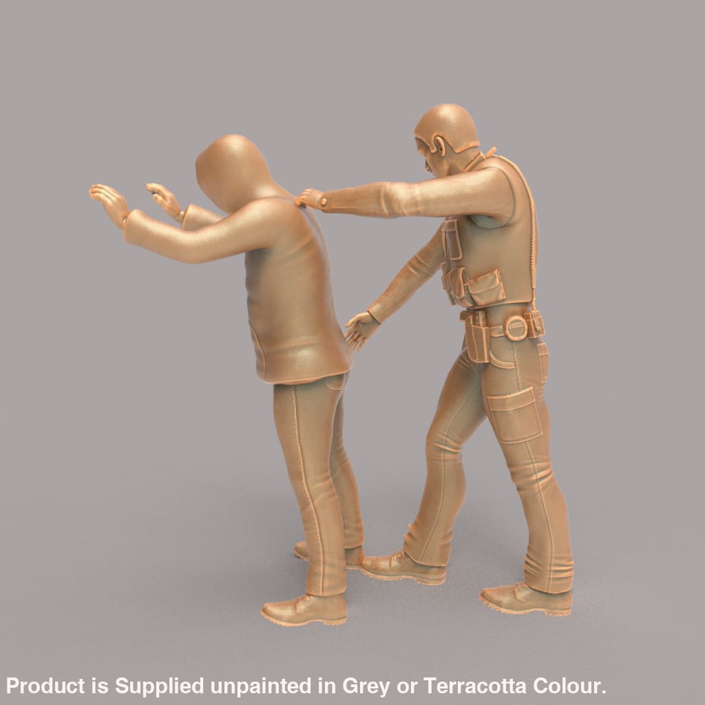MM265 Police Officer Arresting Suspect Figure
