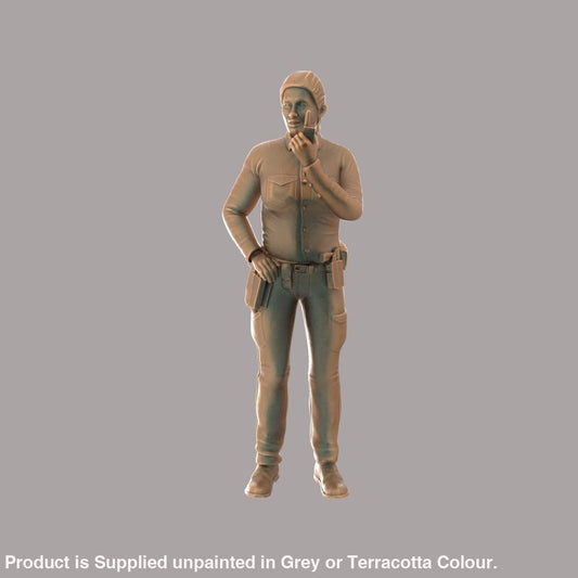 MM268 Female Police Officer on Radio Figure