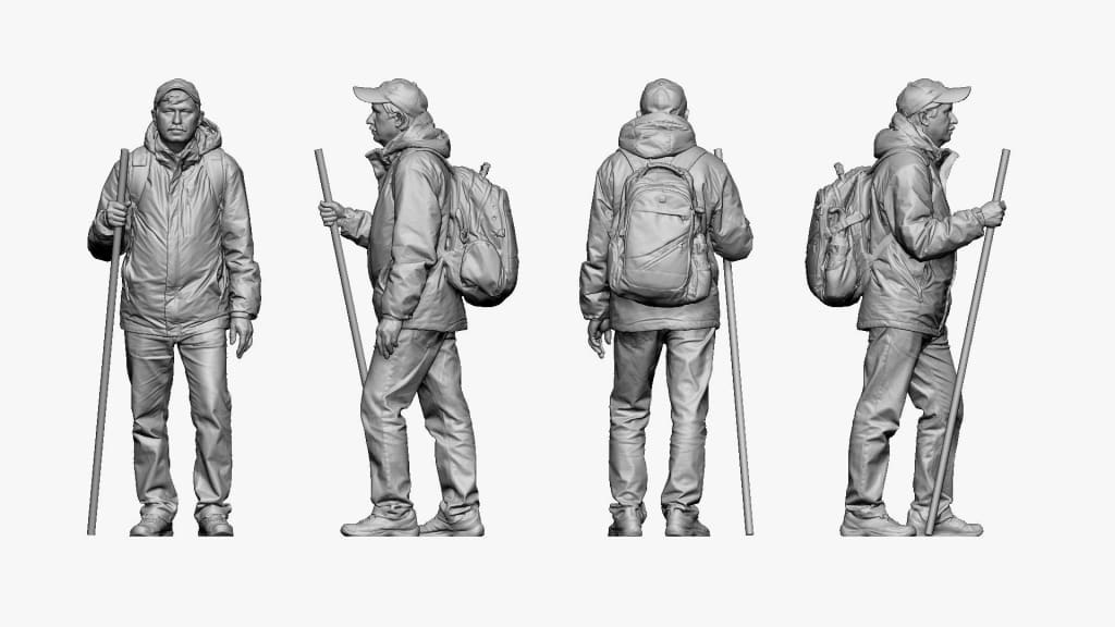 Male Hiker/walker Figure