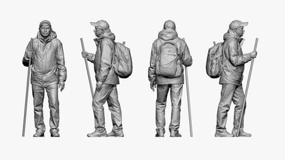 Male Hiker/walker Figure