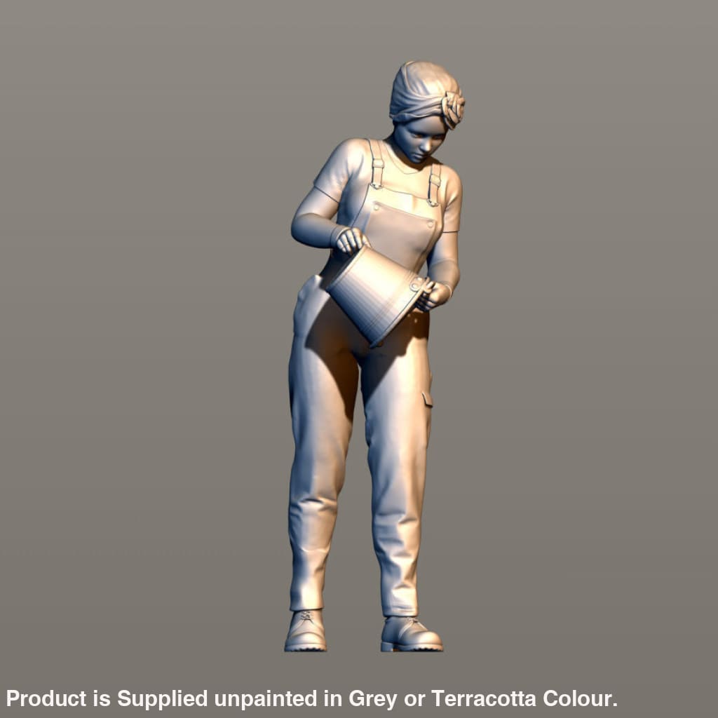 1940S Female Tipping Bucket Figure