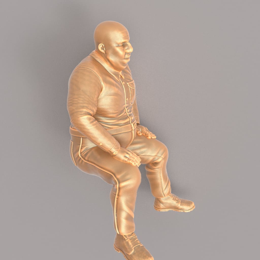 MM288 Large Male Sitting Down Figure
