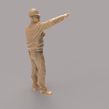 MM289 Site Foreman/Builder Pointing Figure
