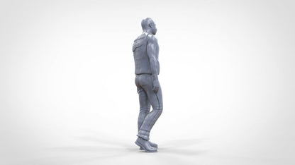 Male Biker/hells Angel Walking Figure