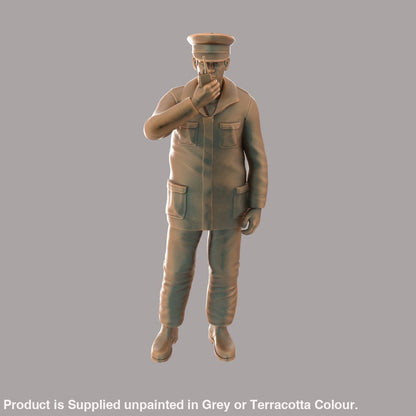 MM309 Police/Security Guard on Radio Figure