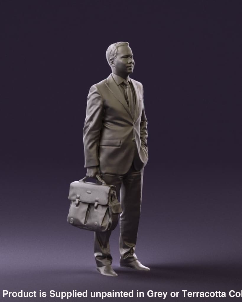 Male Office Worker/salesman With Bag Figure