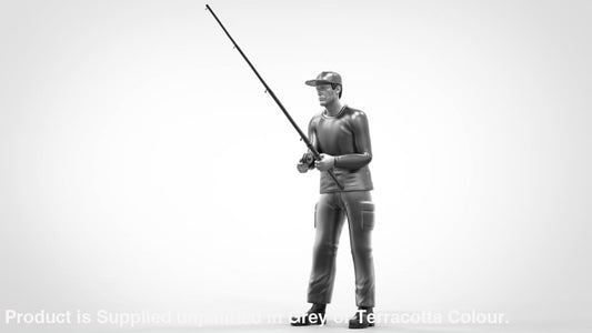 Male Fishing And Casting Figure