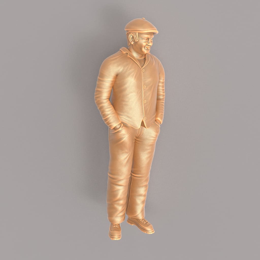 MM408 Fred Dibnah MBE English steeplejack Figure