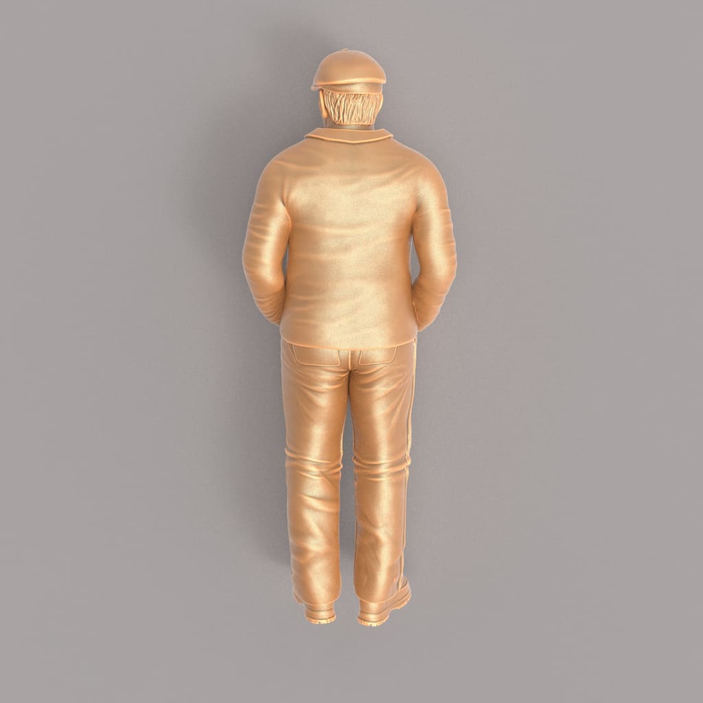 MM408 Fred Dibnah MBE English steeplejack Figure