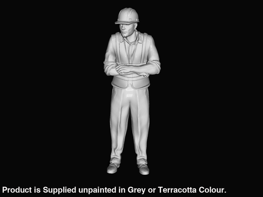MM412 Builder leaning arms crossed Figure