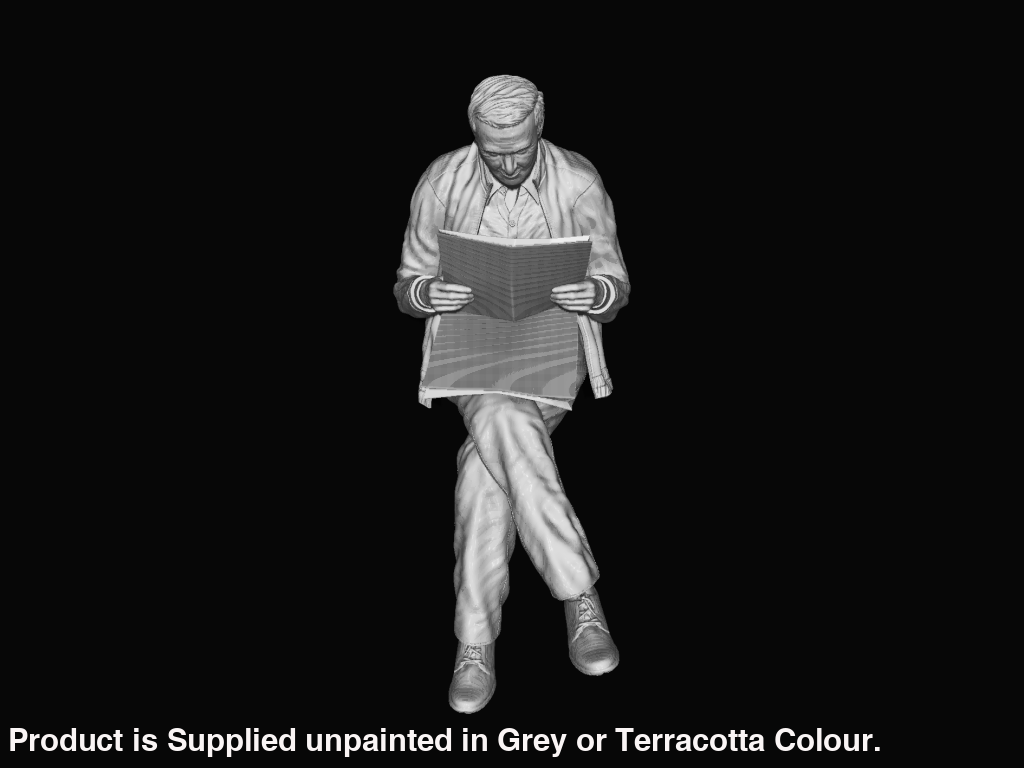 MM425 Old man Sitting Figure