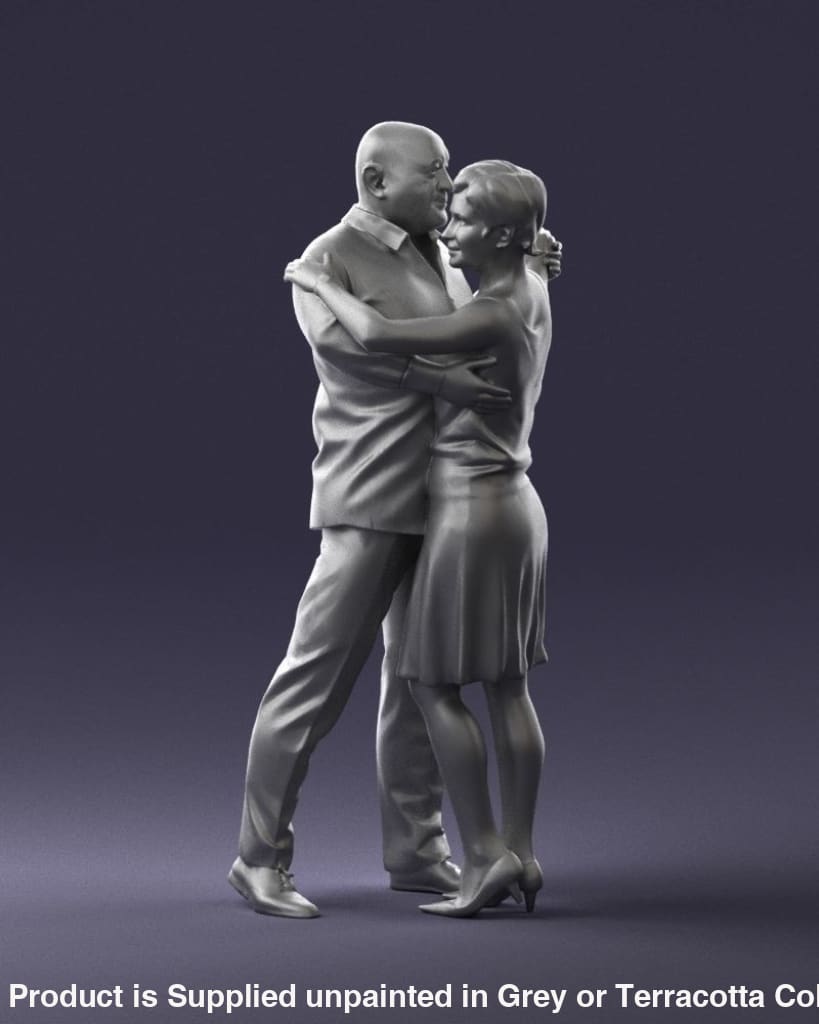 Older Male And Female Dancing Figure