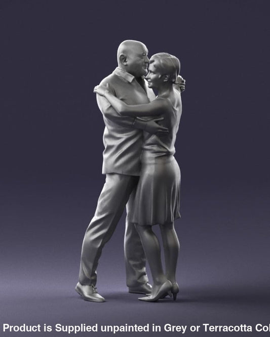 Older Male And Female Dancing Figure