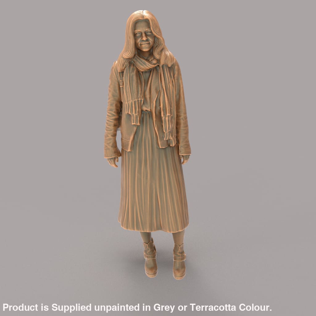 MM485 Very Smart Young lady in Jacket with Handbag Figure