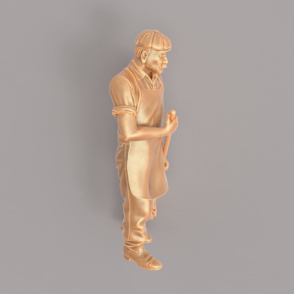 MM545 Grandad With Brush 1940’s Style Figure