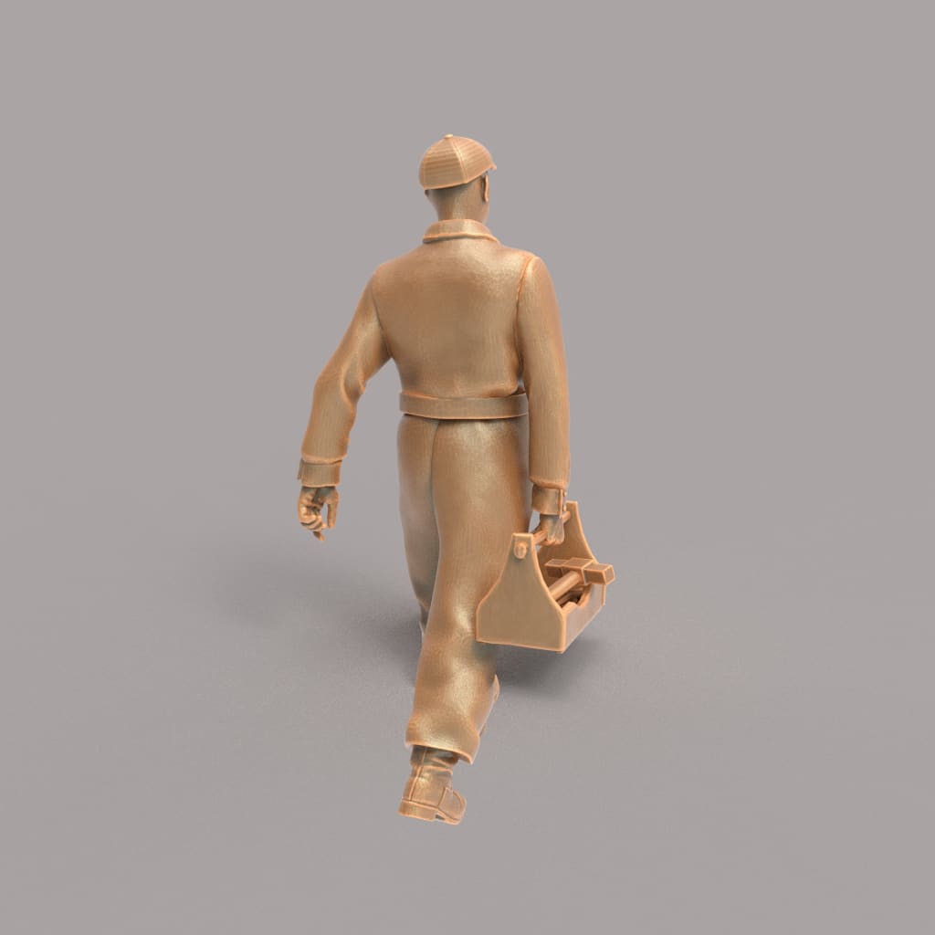 MM549 Worker and Tools 1940’s Style Figure