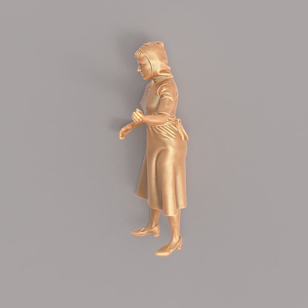 MM557 1940’s Style Lady with Scarf Figure