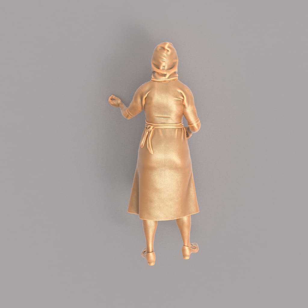MM557 1940’s Style Lady with Scarf Figure