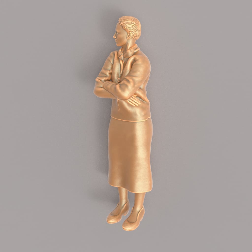 MM562 1940’s Style Female Standing Arms Folded Figure