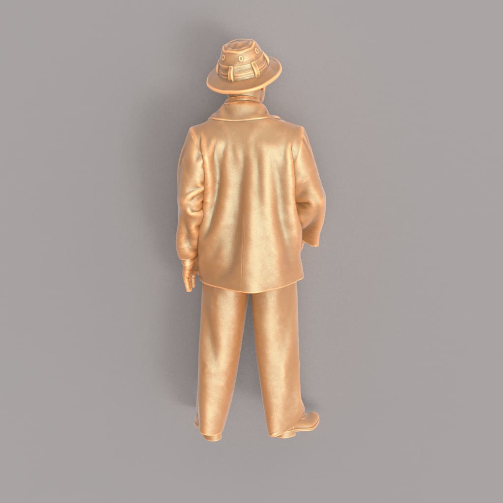 MM563 1940’s Style Male Wearing Hat Figure