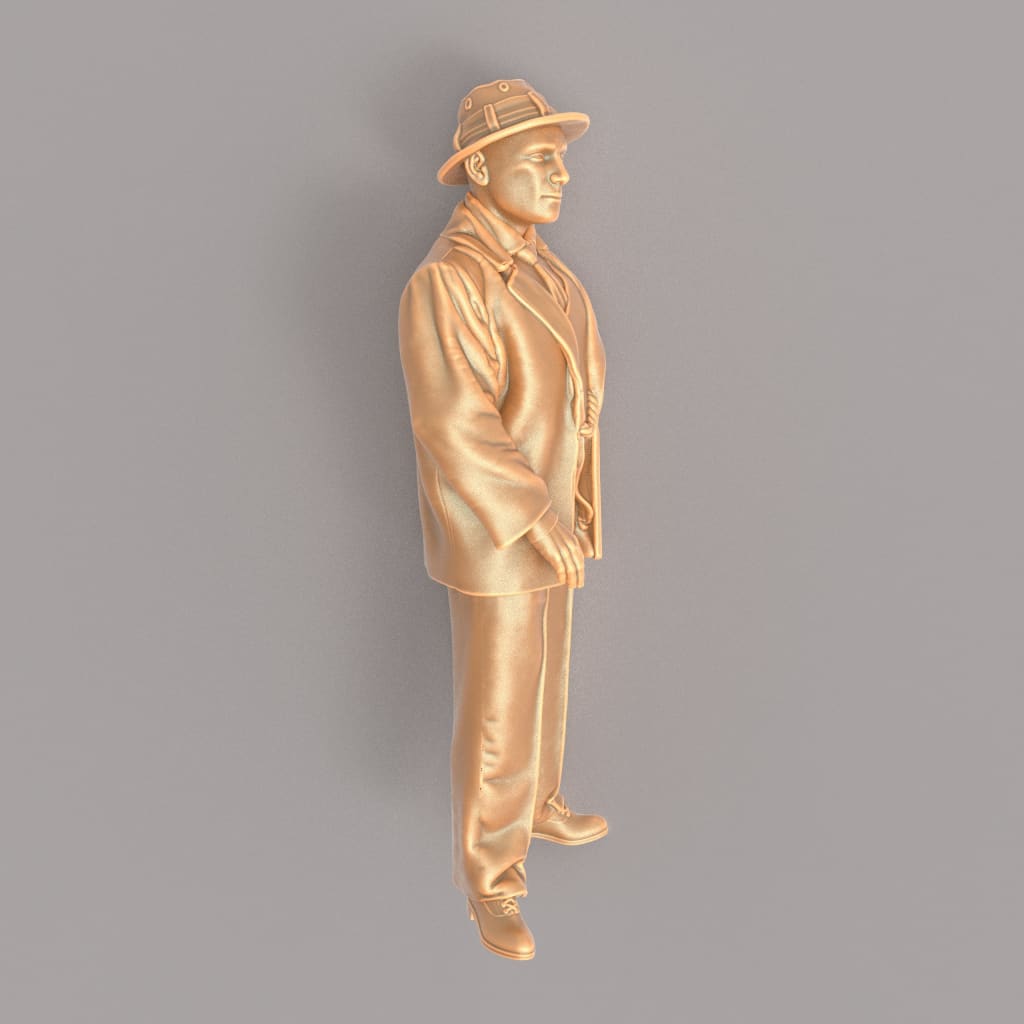 MM563 1940’s Style Male Wearing Hat Figure
