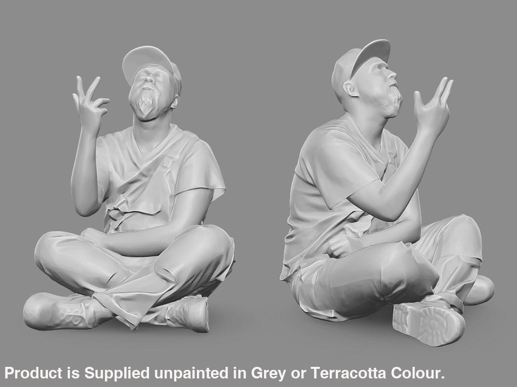 Stan The Builder Sitting On Floor Figure