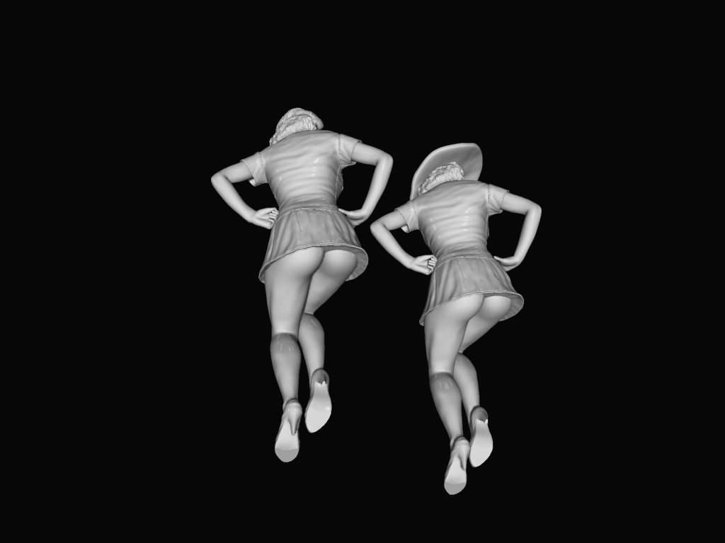 MM668 WW2 Female Pinup Girl Figure