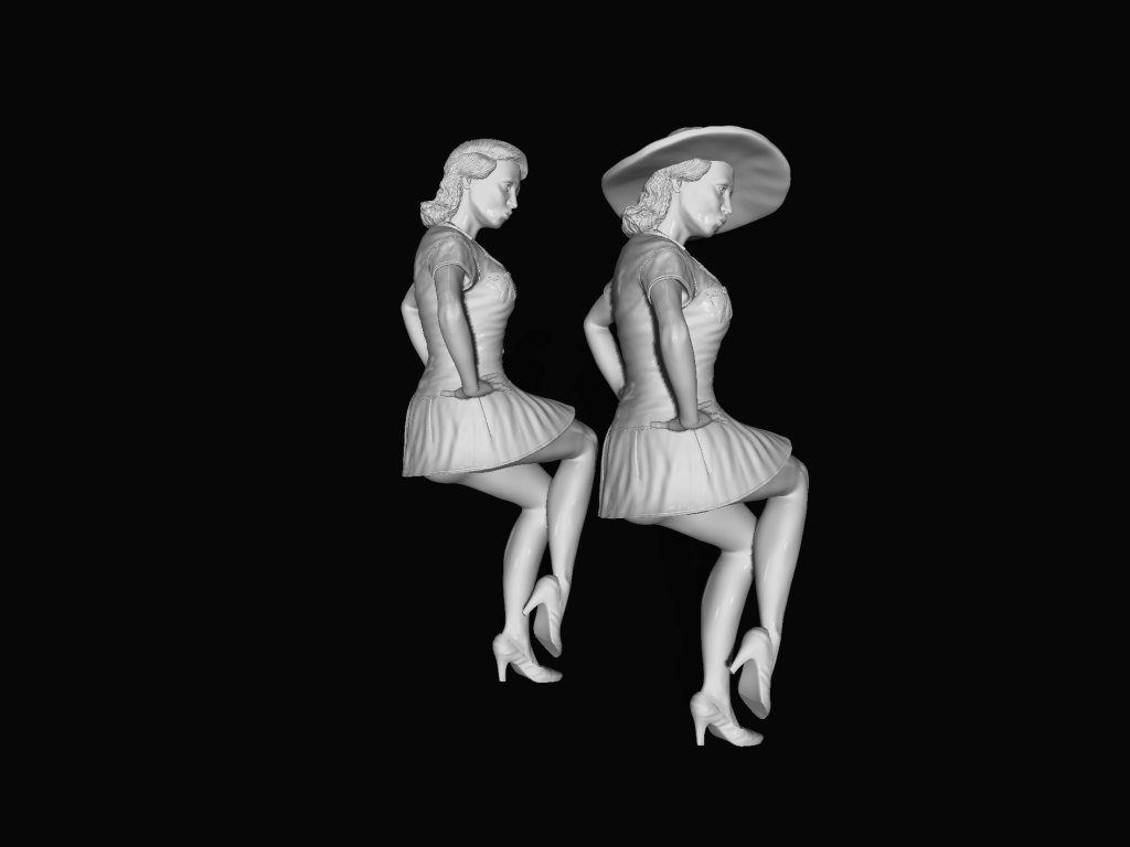 MM668 WW2 Female Pinup Girl Figure