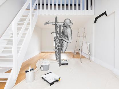Mm719 Male Painting On Ladder B Figure